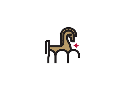 Horse animal beauty elegant identity logo logodesign luxury star