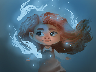 Personal work "night dream" charachter character concept concepting design girl illustration