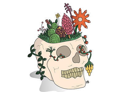 Skull art creative creative design design digital digital art dribbble illustration nature skull skull art vector