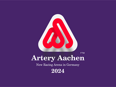 New Racing Arena in Germany 2024 design icon illustration logo typography