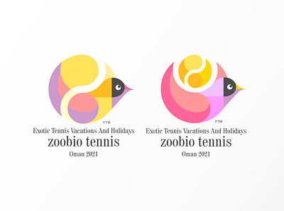 Exotic Tennis Vacations And Holidays design icon illustration logo typography