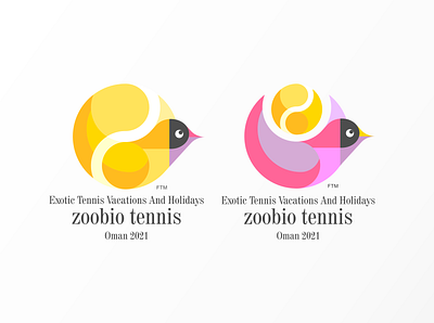 Exotic Tennis Vacations And Holidays design icon illustration logo typography