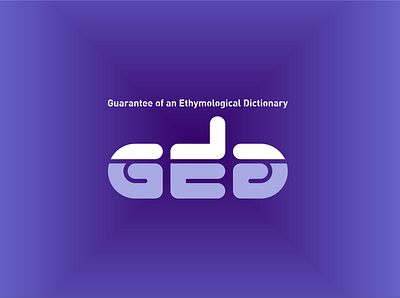 Guarantee of an Ethymological Dictionary design icon illustration logo typography