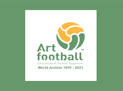 Early twentieth football equipment design icon illustration logo typography