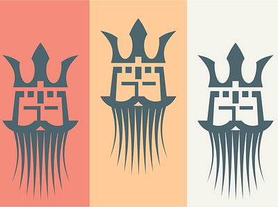 King Thrushbeard design icon illustration logo typography логотип типография