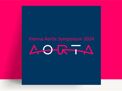 Aorta design icon illustration logo typography логотип типография