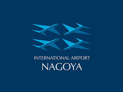 Nagoya International Airport design logo typography