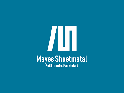 Mayes Sheetmetal. design logo typography