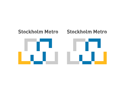 Stockholm Metro. design logo typography