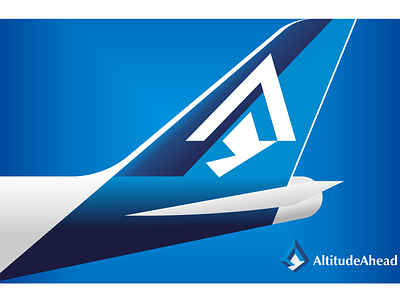 Altitude Ahead. design logo