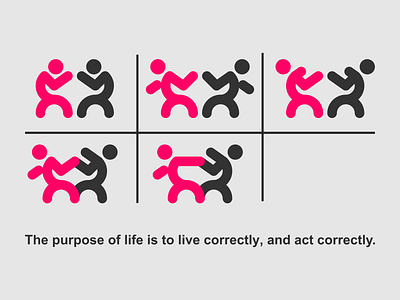 The Purpose Of Life Is To Live Correctly  And Act Correctly.