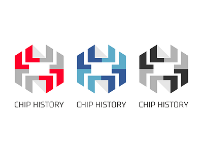 Chip History design illustration logo typography