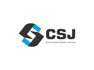 CSJ Communication System Jamming значок логотип типография