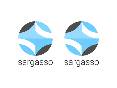 Sargasso. logo typography