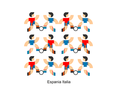 Espania Italia illustration