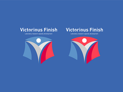 Victorious Finish design icon illustration logo typography