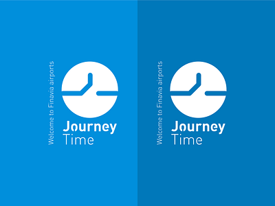 Journey Time design icon illustration logo typography