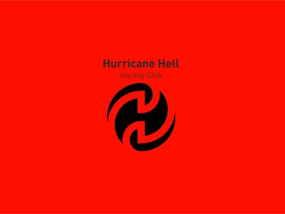 Hurricane Hell design icon illustration logo typography