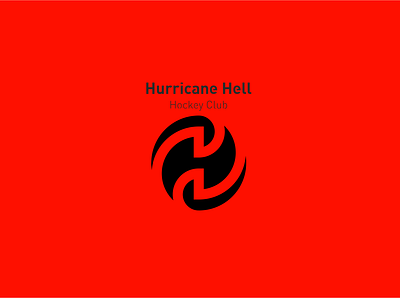 Hurricane Hell design icon illustration logo typography