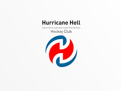 Hurricane Hell design icon illustration logo typography