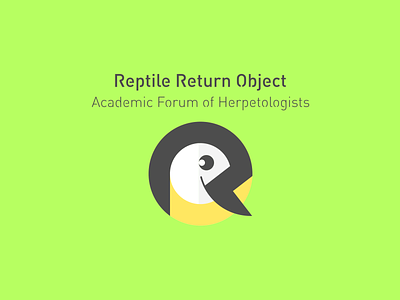 Reptile Return Object design icon illustration logo typography
