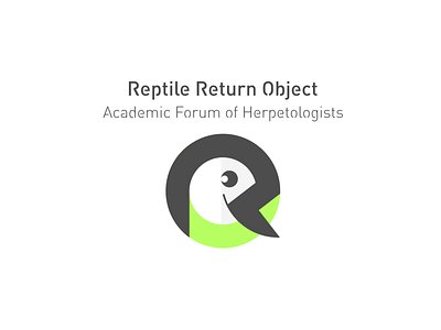 Reptile Return Object design icon illustration logo typography