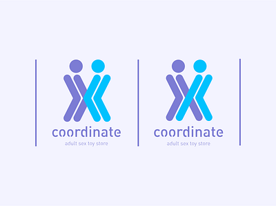 X Coordinate design icon illustration logo typography