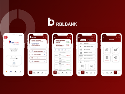 RBL Bank Mobile App Redesign app bank bank app design finance mobile app money rbl redesign ui ux