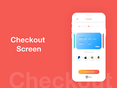 Checkout Screen app checkout form checkout page checkout process finance money