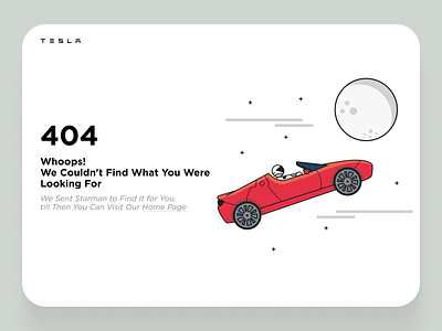Tesla 404 Error Page