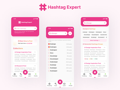 Hashtag Expert Concept Redesign app redesign hashtag hashtag expert hashtag expert concept redesign instagram redesign social media social media app