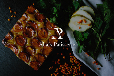 Alla’s Patisserie logo! a logo ap logo bakery logo branding dessert dessert logo fruit logo graphicdesign l logo logo logo a day logo alphabet logotype pear logo pidea vector