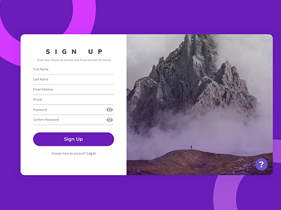 Sign Up (Daily Ui Challenge Day 1)