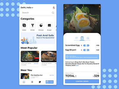 Food Delivery App UI Design