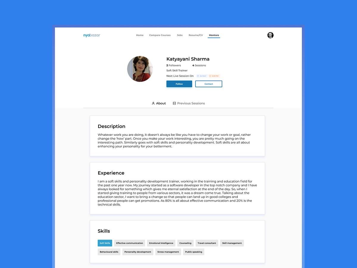 Mentor profile designs themes templates and downloadable graphic
