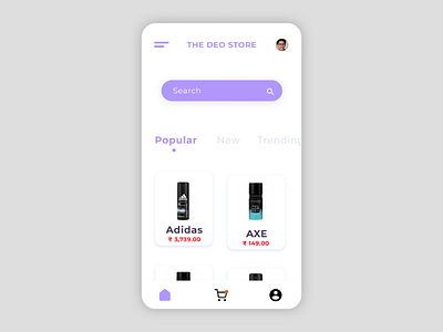 Deodorant Shop Ui Design