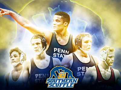 Southern Scuffle design wrestling