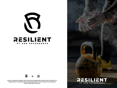 RESILIENT athletic brand fitness logo performance physical sports therapy training