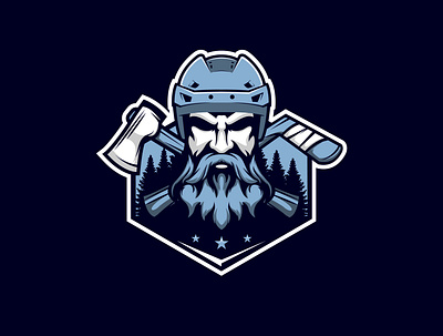 Lumber Barons brand branding design graphic design hockey illustration junior league logo team vector