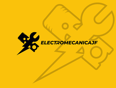 ELECTROMECANICAJF brand branding creative design graphic design identity logo logo design vector