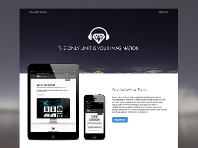 Diamond Sound Theme free theme responsive theme ui design website