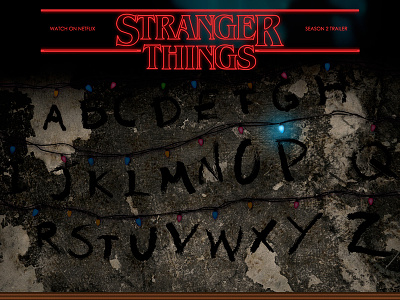 Stranger Things Landing Page coding landing page stranger things ui web