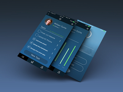 Entrepreneurs Productivity Mobile App User Interface