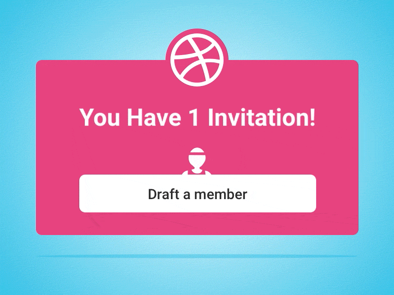 1 Dribbble Invite! dribbble invitation invite