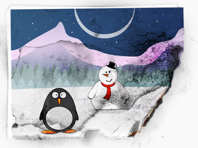 Error404 graphic holder for e-cards site 404 error christmas e-card graphic oops penguin snow snowman