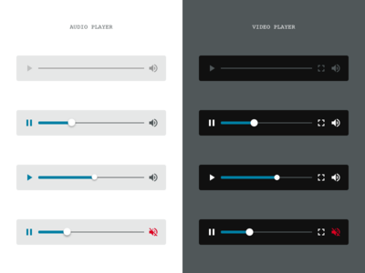 Audio and video player