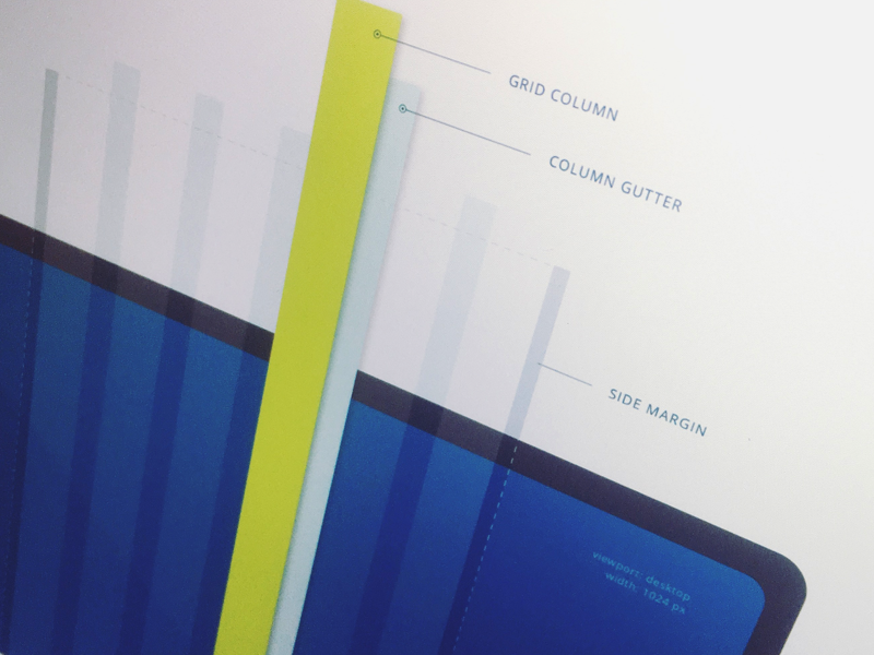 Grid system spec layout system column gutter responsive design ui bootstrap grid