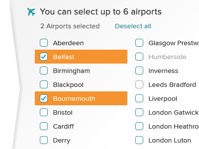 Airport list