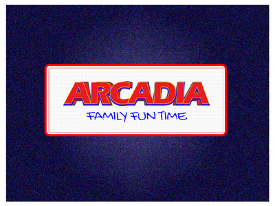 Arcadia illustration logo typography ui vector
