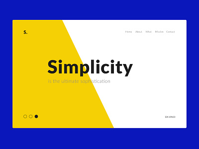 Simplicity branding design flat typography ui web design